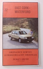 East Cork-Waterford Ordnance Survey Map no 22. 1:126,720. 1986