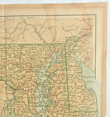 Maryland & Delaware Dodd Mead & Co map 1891 12 x 10 ins