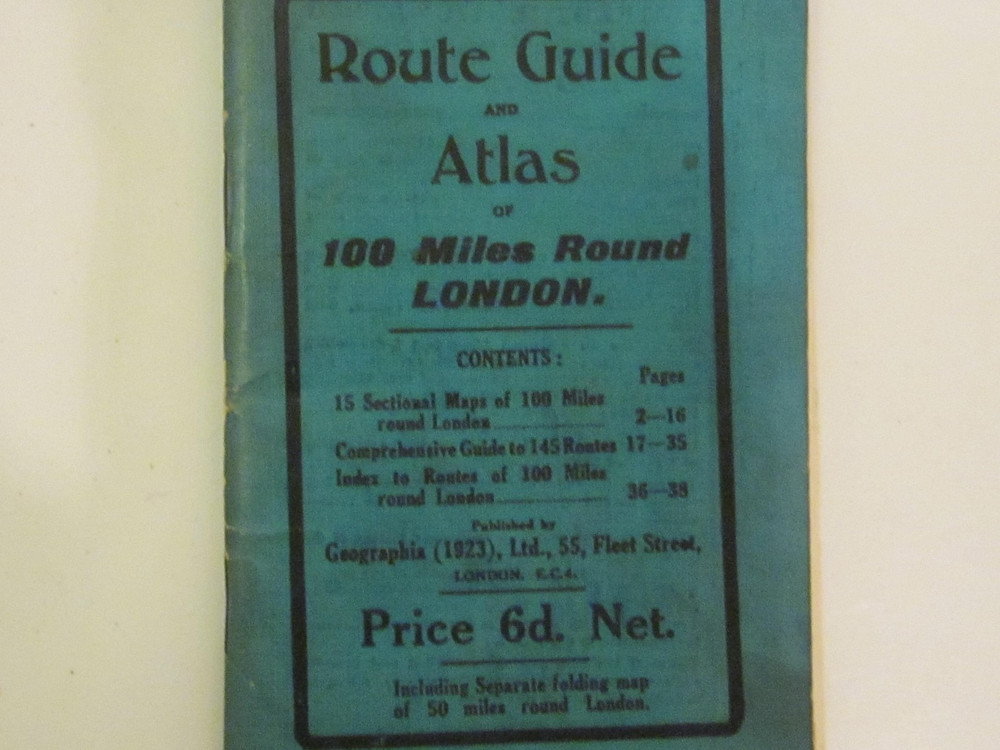 Geographia Road Atlas and Route Guide No.1  100 Miles Round London