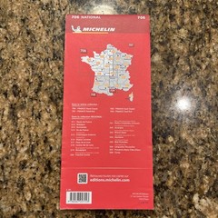 Michelin France National Road Map 1/4 Nord Ouest Region Foldable 706 2023