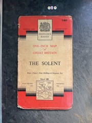 Antique OS Ordnance Survey Vintage Edition Map Of , LONDON THE SOLENT 1957