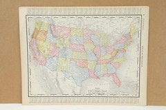 United States and Mexico Rand McNally 1898 Atlas of the World 14″ x 11-1/4″