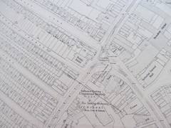 VINTAGE OS LARGE SCALE MAP LONDON TOOTING BROADWAY AREA 1 : 1,056 1921 Rev 1939