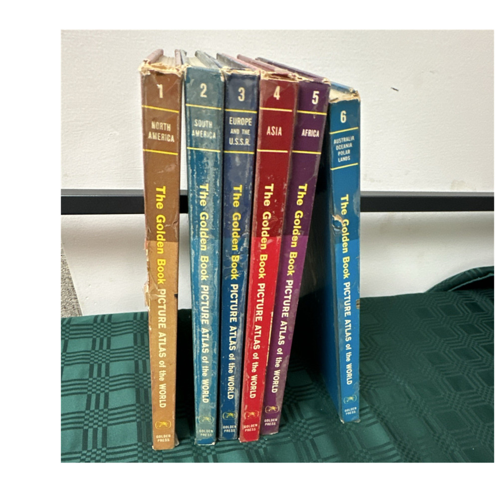 The Golden Book Picture Atlas of the World 6-Volume Set by Golden Press 1960