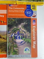 JOB LOT 7 EXPLORER MAPS ORDNANCE SURVEY 1:25,000 SNOWDON LAKES COTSWOLDS BRITAIN
