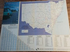 Department Of Main Roads NSW 1981 Vintage Road Classification paper folded map
