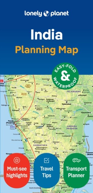 Lonely Planet India Planning Map by Lonely Planet (Sheet map, folded)