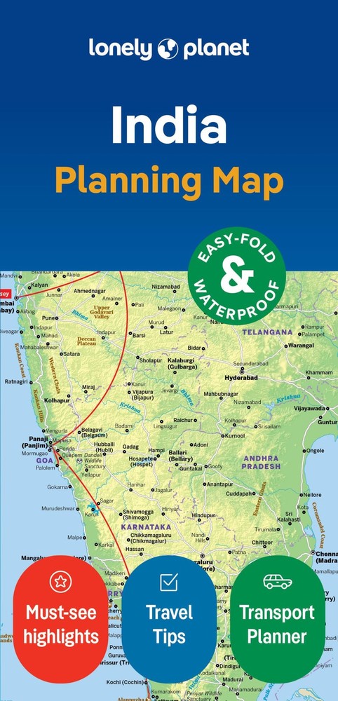 Lonely Planet Lonely Planet India Planning Map (Map) Map