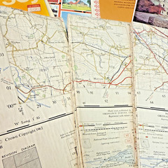 Vintage Ordnance Survey Shell Michelin BP AA British Road Travel Maps Bundle x33