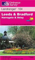 Leeds and Bradford – Harrogate and Ilkley by Ordnance Survey (Sheet map, 1998)