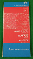 Julian Alps Mountain Map East Part – 1 : 50 000 Scale – 6th Edition 1984