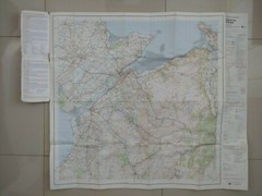 Caernarfon & Bangor Ordnance Survey 1:50000 Sheet Map No 115 1974