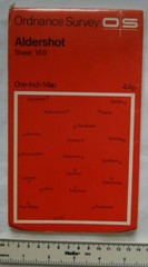 1970 OS 1″ map Sheet 169 Aldershot