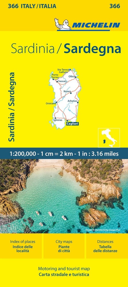 Michelin Sardinia – Michelin Local Map 366 (Map)
