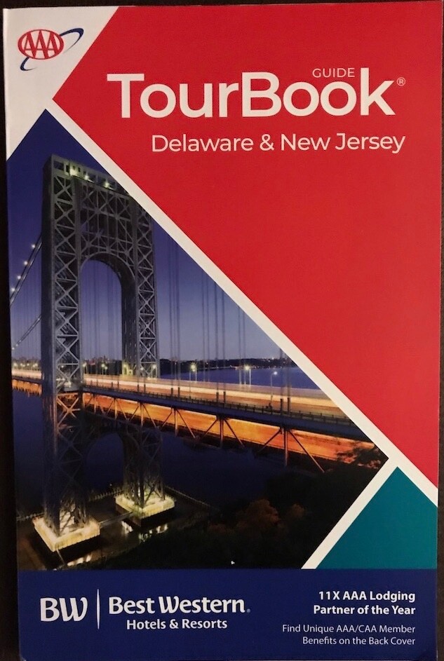 Delaware & New Jersey Tour Book Guide Atlas Maps Events Hotels Motels 2021