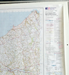 7 x O S Landranger 145 Cardigan & Mynydd Preseli 1:50,000 unfolded paper 1996