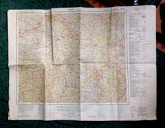 KASSEL Germany Sheet Map NM 32 2 ~ 1964