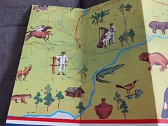 Mobil Travel Map Road Map Venezuela Vintage Fold Out Paper Map
