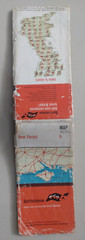 Bartholomew Half Inch Cloth Map 5 New Forest 1964 Folding Cloth Map