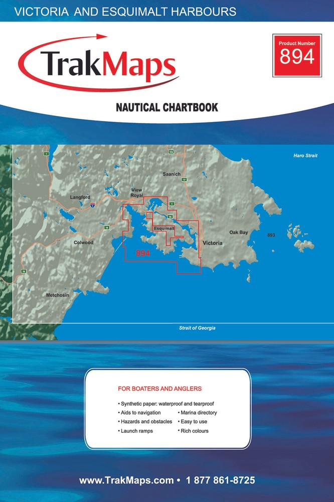 BC Coast: Victoria and Esquimalt Harbours | Waterproof Chartbook | 12 x 18