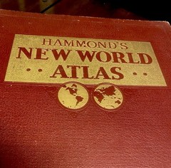 *Rare* 1937 Hammond’s New World Atlas – Doubleday Doran XLG Edition W/World Map