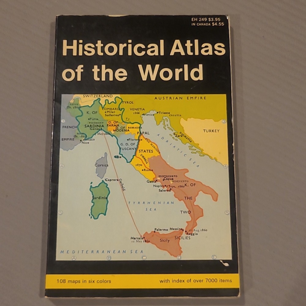 Historical Atlas of the World Barnes & Noble Illustrated Paperback 1972