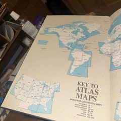 National Geographic Atlas of the World Rev. Sixth Edition Oversized HC Book 1992