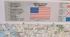 Giant USA Map Laminated MICHELIN 761 United States America Wall Decor 2007