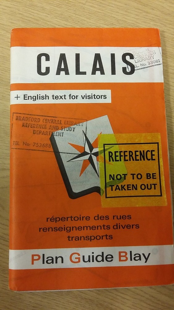 Calais: English Text For Visitors: Blay Map (M14)