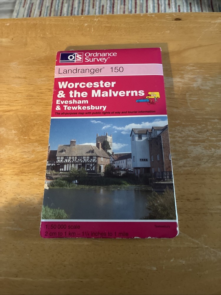 Ordnance Survey Landranger Map – Worcester & The Malverns – Sheet 150 – 1997