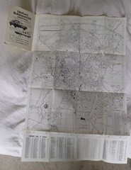 Vintage Barnett’s Street Plan of Cambridge City Tourist map 1970s/80s