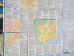 Vintage Italian Road Map of Italy Piemonte Liguria Valle d’Aosta Double sided
