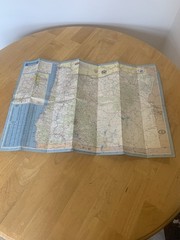 VINTAGE 1967 ORIGINAL CHEVRON STANDARD OREGON FOLD OUT MAP