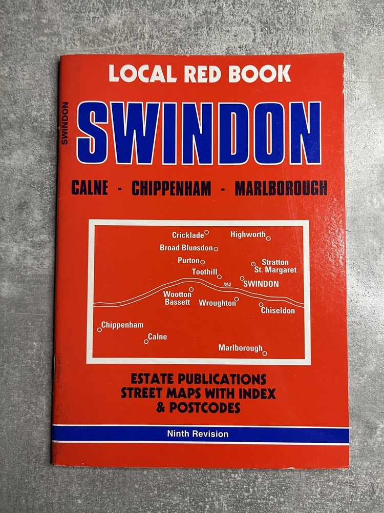 Swindon – 9th Edition Revised Local Red Book Map – Estate Publications