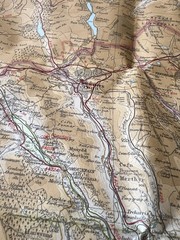 Bartholomew Map South Wales Cardiff Swansea Vintage 70s 1971 Paper ½” FreePostUK