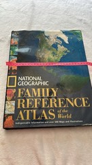 National Geographic Family Reference Atlas Of The World *Fold Out Map*