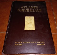 ATLANTE UNIVERSALE ISTITUTO ITALIANO D’ARTI GRAFICHE 1927 72 TAVOLE A COLORI