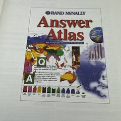 Rand McNally Answer Atlas Geography Resource for Students Paperback