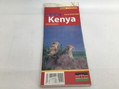Tourist Map Africa Kenya Travel guide Sheet Map Folded dated 2007