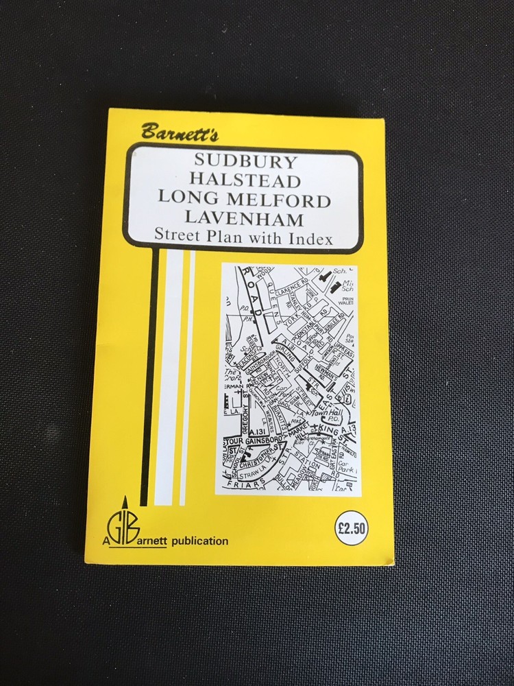 Vintage Sudbury Halstead Long Melford Map And Street Plan – Barnetts