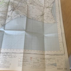 Ordnance Survey Hastings Sheet 184 One Inch Map 1959 Seventh Series