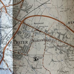 GLOUCESTER Ordnance Survey Sheet SO81 Two & Half Inch MAP 1952 Cranham