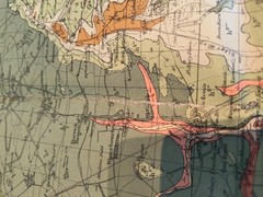 Geological survey map Ordinance Survey Drift Sht266 Marlborough 1925 reprint1957