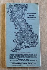 Bartholomew’s General Map of Scotland Orkney Shetland Skye Highlands Lowlands