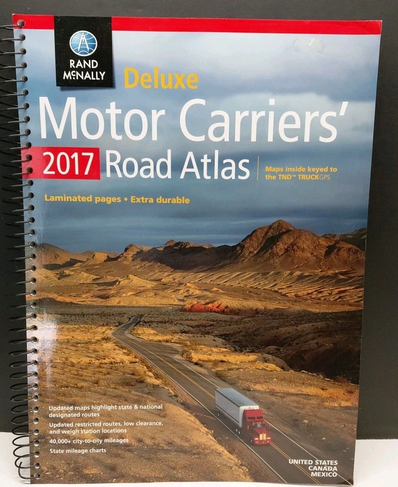 Deluxe Motor Carriers’ Road Atlas (Rand Mcnally 2017 Book Map Nice