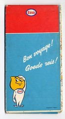 Esso Road Map BELGIUM BELGIQUE LUXEMBOURG vintage 1969 **see scans**