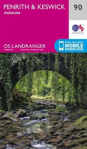 Penrith & Keswick (Map) OS Landranger Map