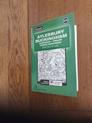 AYLESBURY/BUCKINGHAM/PRINCES RISBOROUGH Fold out street map with index Black/Whi