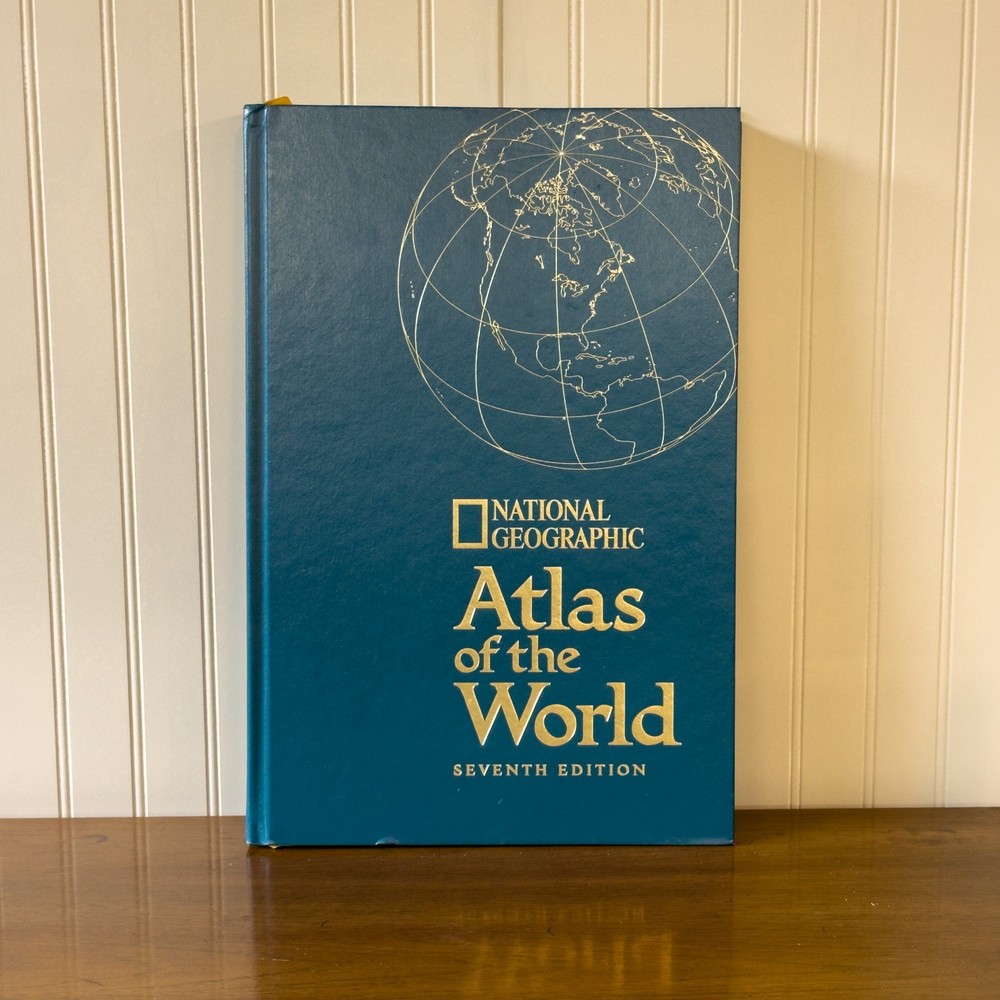 National Geographic Atlas of the World 7th Edition 1999 Hardcover Large Oversize