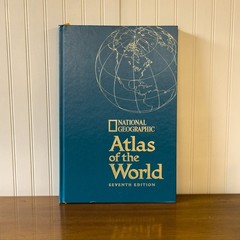National Geographic Atlas of the World 7th Edition 1999 Hardcover Large Oversize